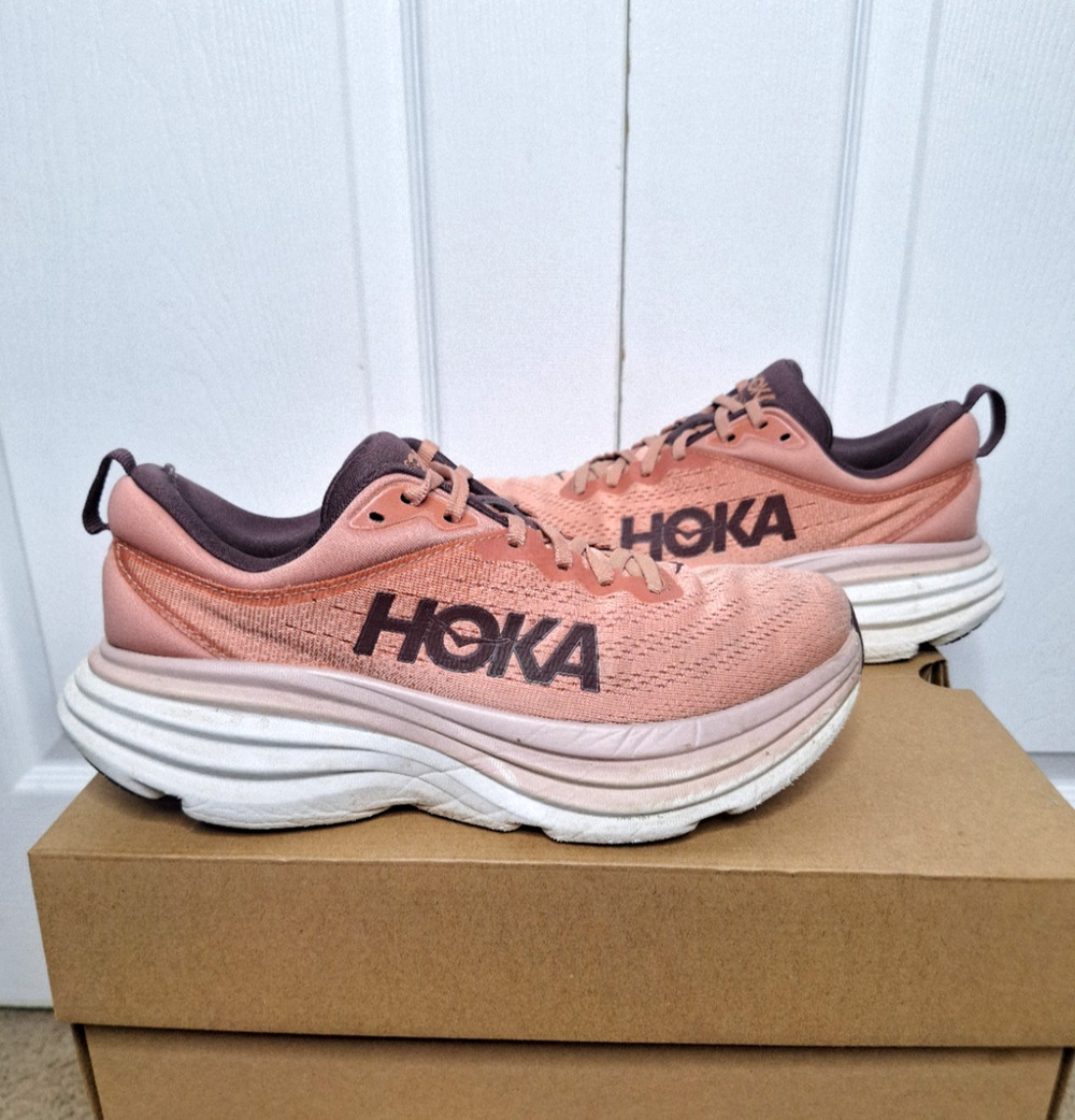 Hoka One One Bondi 8 Peach Coral 1127952-EPCL size 8 D Women's